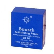 BK-  01 - синяя артикуляционная бумага 300листов в пласт.кассете 200 мr 2010001 артикул Bausch