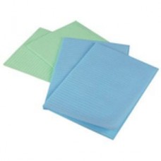 Чехлы для подголовников (25х33) Бумажные на пилимерной основе, водоотталкиваю голубые Dispodent
