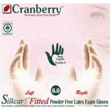Перчатки Cranbarry Silkcare б/т L латекс неопудренные/Увлажняющее внутреннее по Cranberry мед