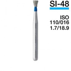 Mani SI-48  ISO 110/016 1.7/18.9 5 штук боры для турбинных наконечников алмазные, обратный конус
