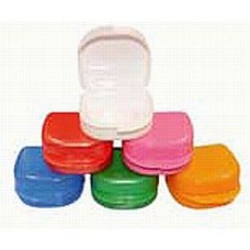 denture box Large standard color without vents Specification:82*85*46mm Color:Yellow,Pearl Psd