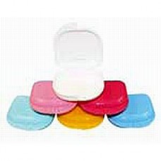 denture box Specification:80*78*28mm Color:Yellow,Clear Blue,Clear Green, Rose Red,White,Pi Psd