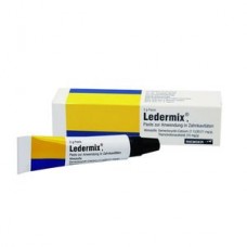 Ледермикс Ledermix паста стоматологическая в тубах 5г в упаковке №1. <br>Действующее веществ RIEMSER