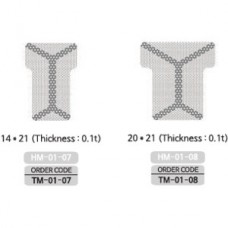 Micro Titanium Core Mesh, Hole Diam. 0.36, 20 x 21, Thickness 0.1t, TM-01-08 MCT implant