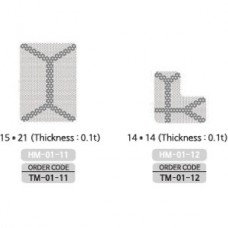 Micro Titanium Core Mesh, Hole Diam. 0.36, 14 x 14, Thickness 0.1t, TM-01-12 MCT implant