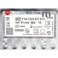 VDW Mtwo file niti files 6pcs/pack 31mm #15/05 М2 Тейпер NiTi 21 mm V04-1235-031-015