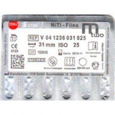 VDW Mtwo file niti files 6pcs/pack 31mm #25/06 М2 Тейпер NiTi 21 mm V04-1236-031-025