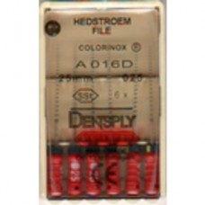 Dentsply H-Files 25мм ISO 25 (каналорасширители) (оригинал) красные
