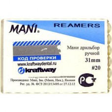 Mani K-reamer 31мм ISO 20 (оригинал новая упаковка) 1 уп. содержит 6 файлов KRAFT