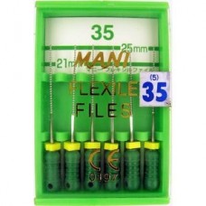 Flexile Files 25mm ISO35 0390158M дрильборы (каналорасширители) гибкие ручные, различные раз Mani