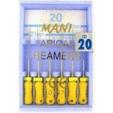 Apical Reamers 25мм ISO20 0314018M расширители верхушек каналов ручные (6 штук) расширители Mani