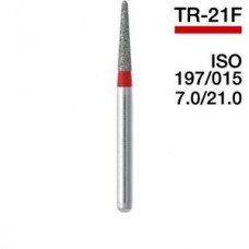 Mani TR-21F ISO 197/015 7.0/21.0 5 штук боры для турбинных наконечников алмазные, конус с закругл