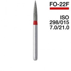 Mani FO-22F 5 штук ISO 298/015 7.0/21.0 боры для турбинных наконечников алмазные, пика