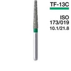 Mani TF-13C 5 штук  ISO 173/019 10.1/21.8  боры для турб. нак.алм. удлинн.конус с плоским кон