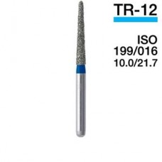 Mani TR-12 5 штук ISO 180.199/016 10.0/21.7 боры для турбинных наконечников алмазные, конус с зак
