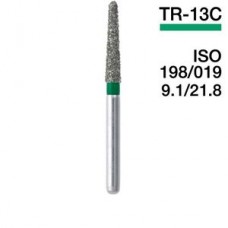 Mani TR-13C 5 штук ISO 198/19 9.1/21.8 боры для турбинных наконечников алмазные, конус с закругле