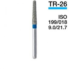 Mani TR-26 ISO 180.199/018 9.0/21.7 5 штук боры для турбинных наконечников алмазные, конус с закр