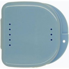 denture box DB10 Small with vents Specification:82*85*29mm Color: DB10-Blue-Light Psd