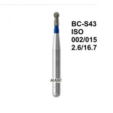 Mani BC-S43 5 штук ISO 002/015 2.6/16.7 шарообразный с воротничком