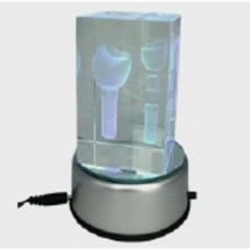 SJ-017 Имплантат в хрустале Crystal laser implant paper weight CHN