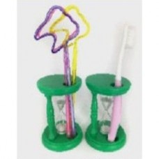 SL-006 Пластиковая подставка для зубной щетки с песочными часами Plastic toothbrush stand sand CHN