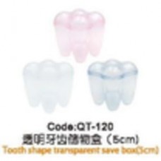 QT-120 Форма прозрачного сейфа в форме зуба (5см) Tooth shape transparent save box(5cm) CHN