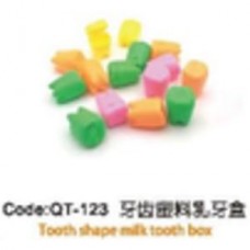 QT-123 Коробка для молочных зубов в форме зуба Tooth shape milk tooth box CHN