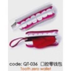 QT-036 Бумажник с изображениями зубов Tooth zero wallet CHN