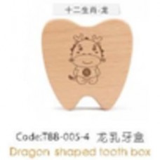 TBB-005-4 Зубная коробка с рисунком дракончика Dragon shaped tooth box CHN