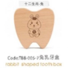 TBB-005-7 Зубная коробка с рисунком кролика Rabbit snaoed tooth fox CHN