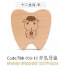 TBB-005-10 Зубная коробка с рисунком ягненка Sheep snaped tooth box CHN