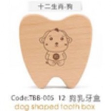 TBB-005-12 Зубная коробка с рисунком щенка Dog shaped tooth box CHN