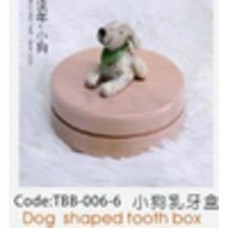 TBB-006-6 Зубная коробка с фигуркой щенка Dog shaped toothbox CHN