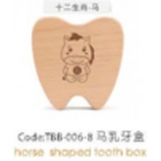 TBB-006-8 Зубная коробка с рисунком жеребенка Horse snaped tootn box CHN