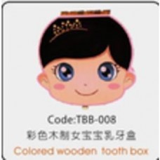 TBB-008 Цветная деревянная зубная коробка Colored wooden tooth box CHN