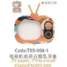 TBB-008-1 Зубная коробка в форме телевизора ( облако ) TV paper, if the cloud shaped tooth CHN