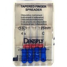 Dentsply Taper Finger spreader stainless 25mm C 4pcs/box (оригинал) ISO 30 (синие)