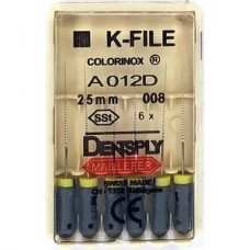 Dentsply K-Files 25мм ISO 08 (каналорасширители) (оригинал) серые