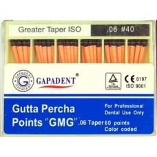 Gutta percha point 06 ISO 40 60 шт. гуттаперчивые штифты GAPADENT