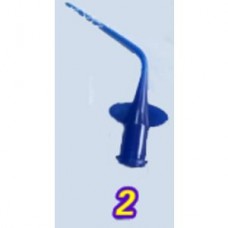 Канюли синие изогнутые (20шт) для эндошприцев (напр метапекс) Tips transparent (20 pcs) for en