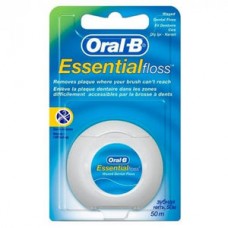 Флосс OralB Essential - зубная нить 50м (плоская, тонкая, вощеная, мятная) Proc