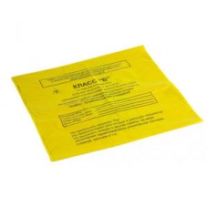 Пакет для медотходов класс Б (Желтый)  30л (500*600 мм) 15мкн (уп 100шт +стяжка) МедКом