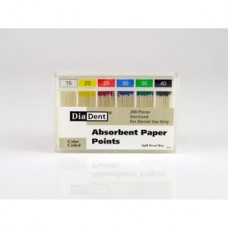 Paper Point 02 ISO 15-40 Sises бумажные палочки штифты 15-40 0390051Dm  Diadent