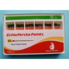 Gutta percha point 04 ISO 35 штифты гутаперчивые 120шт Sure Endo