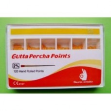 Gutta percha point 02 ISO 50 штифты гутаперчивые 120штSure Endo