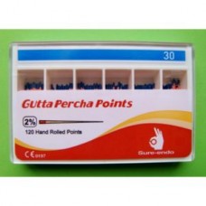 Gutta percha point 02 ISO 30 штифты гутаперчивые 120 шт Sure Endo
