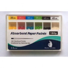 Paper percha point 04 ISO 15-40 штифты бумажные 180 шт Sure Endo