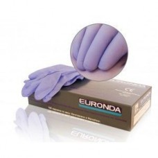Перчатки нитр. SENSATION L тонкие смотровые сиреневые текстура на пальцах EURONDA