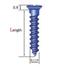 Bone Screw D x L 1.2 x 10 mm , AU-12-010 MCT implant