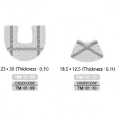 Micro Titanium Core Mesh, Hole Diam. 0.36, 18.5 x 12.5, Thickness 0.1t, TM-01-10 MCT implant